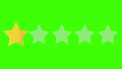 3-three-yellow-stars-rating-icon-on-green-screen